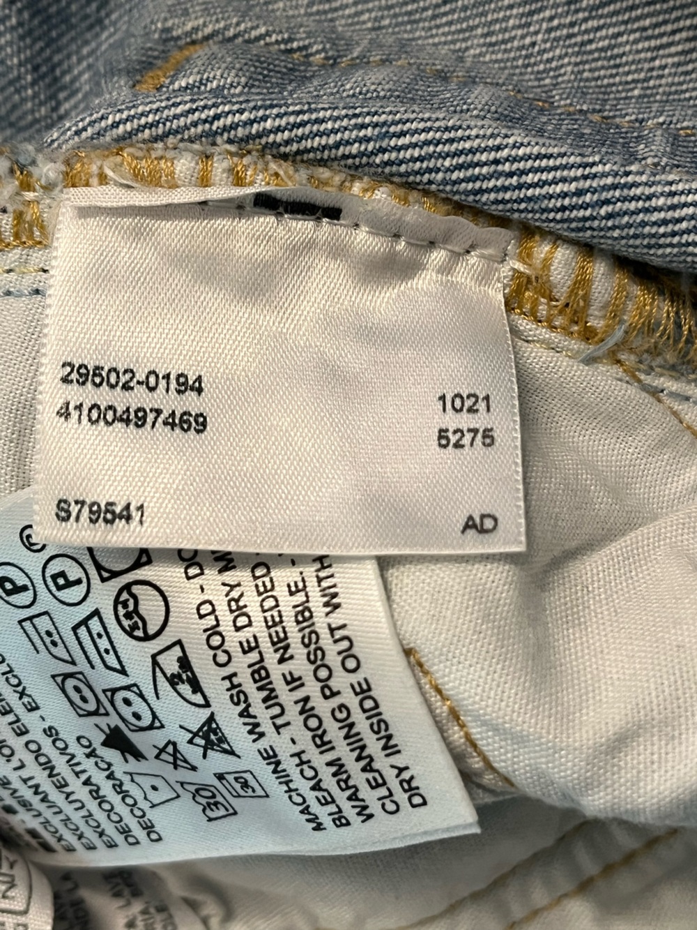 Levi's “Hazy Daisy” 501 Skinny Filiforme Limited Edition Jeans size 24 - Picture 9 of 10